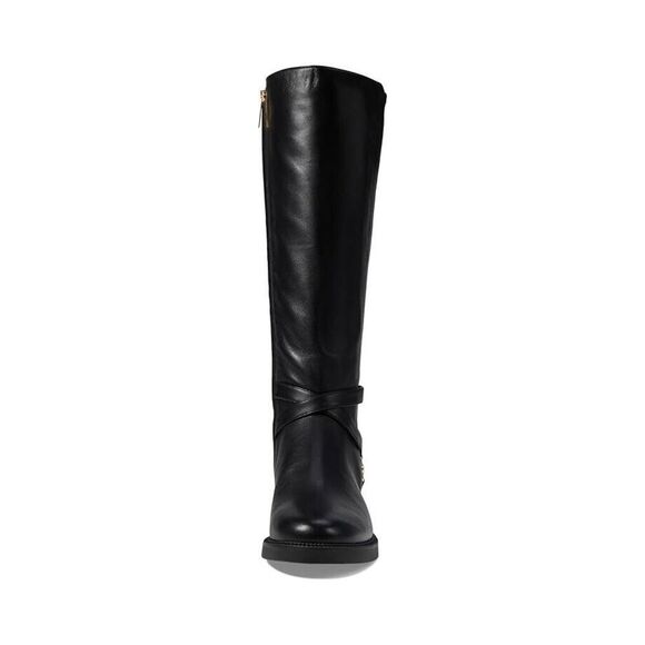 Michael Kors Abigail 40F4ABMB6L-001 Women's 9 Black Leather Riding Boots RHS2439 - Picture 3 of 10
